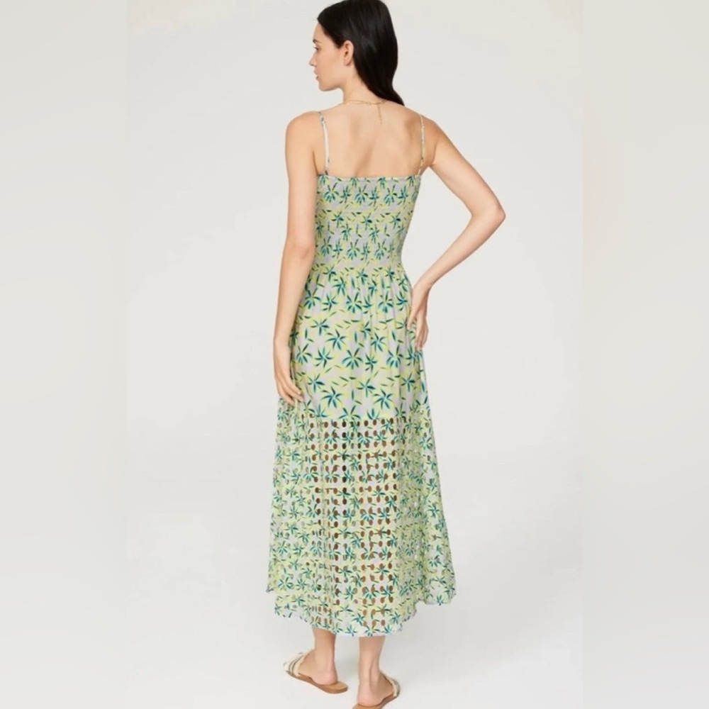SOLID & STRIPED Green Floral Midi Dress - Picture 2 of 10